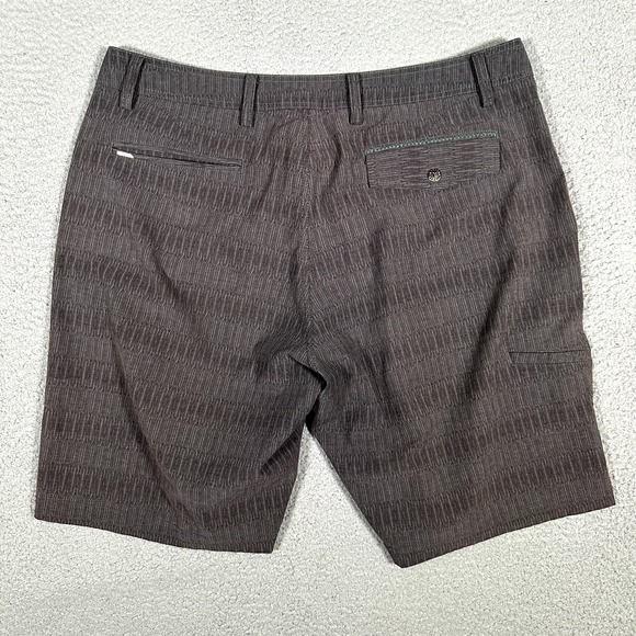 LinkSoul Shorts Mens 38 Gray 9" Geometric Boardwalker Golf Lightweight Stretch - Picture 12 of 12